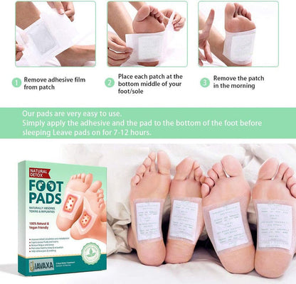Premium Deep Cleansing Foot Pads for Detox & Relaxation | Internal Toxin Removal, Pain Relief, Better Sleep & Circulation for Men & Women   Pack of 2x5 patches