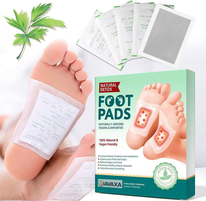 Premium Deep Cleansing Foot Pads for Detox & Relaxation | Internal Toxin Removal, Pain Relief, Better Sleep & Circulation for Men & Women   Pack of 2x5 patches