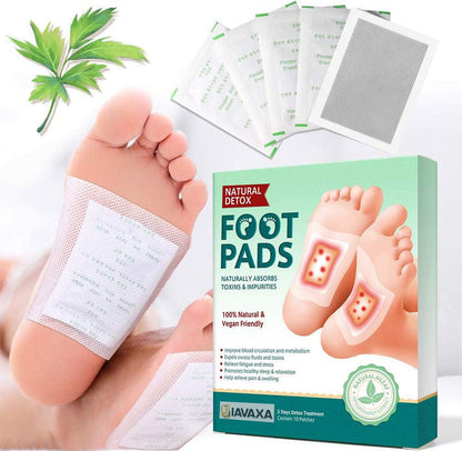Premium Deep Cleansing Foot Pads for Detox & Relaxation | Internal Toxin Removal, Pain Relief, Better Sleep & Circulation for Men & Women   Pack of 2x5 patches